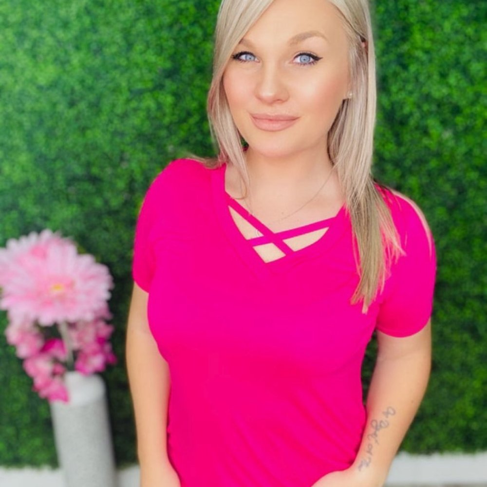 Heimish Fuchsia Top